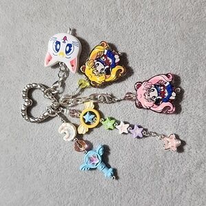 Sailormoon Keychain with Charms